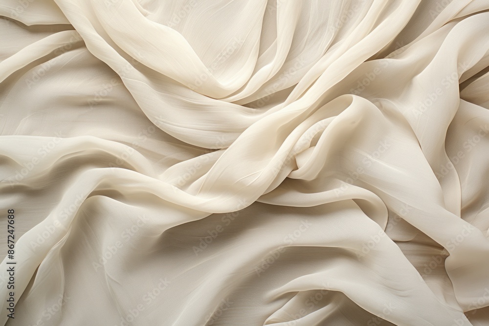 Obraz premium Linen Material Structure Background - Generative AI