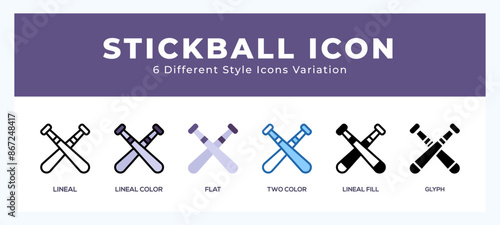 Stickbal icon for web. mobile apps and ui.