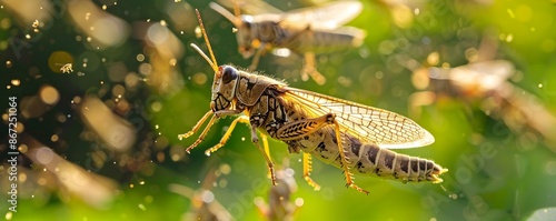 Swarming Locusts Devastatin...