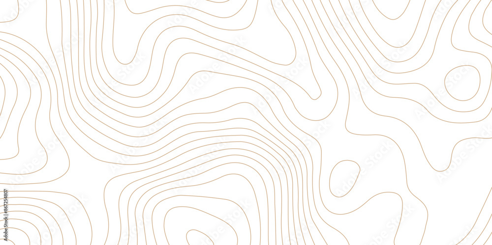 Abstract topographic contour map and geographic mountain relief background design .topography contour map white wave paper and curve brown color lines vector background . Abstract topographic contour map and geographic mountain relief background design .topography contour map white wave paper and curve brown color lines vector background .