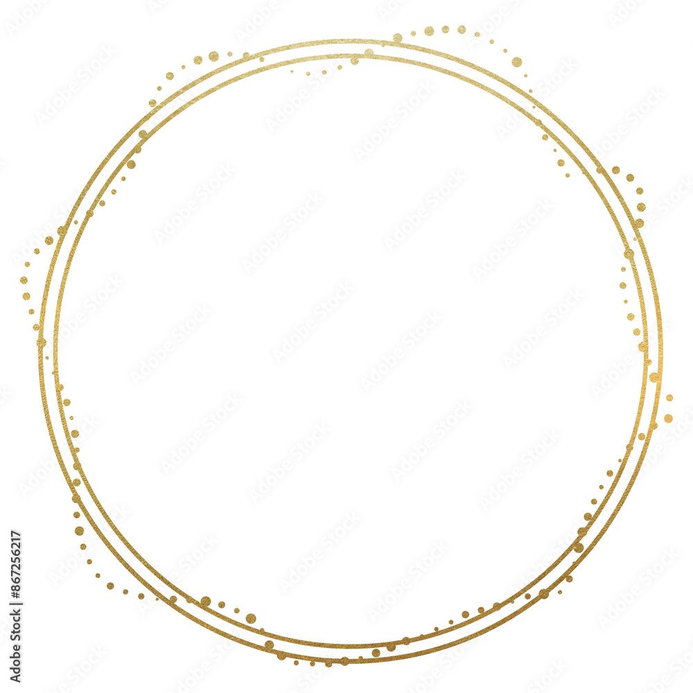 Abstract Gilded Round Element Abstract Gilded Round Element