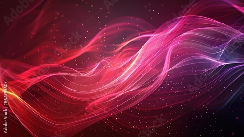 Abstract background with flowing lines and light effects, symbolizing innovation.