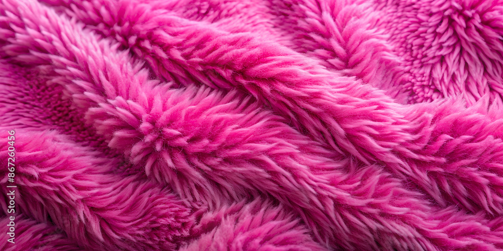 Fototapeta premium Fleece fabric texture, close-up and top view. 