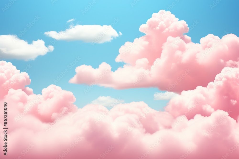 Clouds Material Structure Background - Generative AI Clouds Material Structure Background - Generative AI