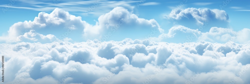 Clouds Material Structure Background - Generative AI Clouds Material Structure Background - Generative AI
