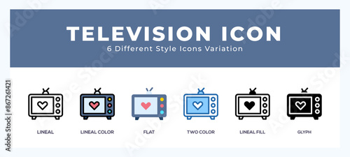 Television icon vector for web. and mobile app