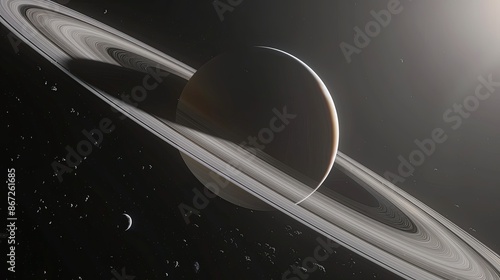Saturn from the perspective of its rings