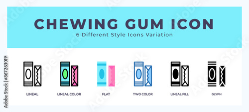 Chewing gum icon vector for web. and mobile app