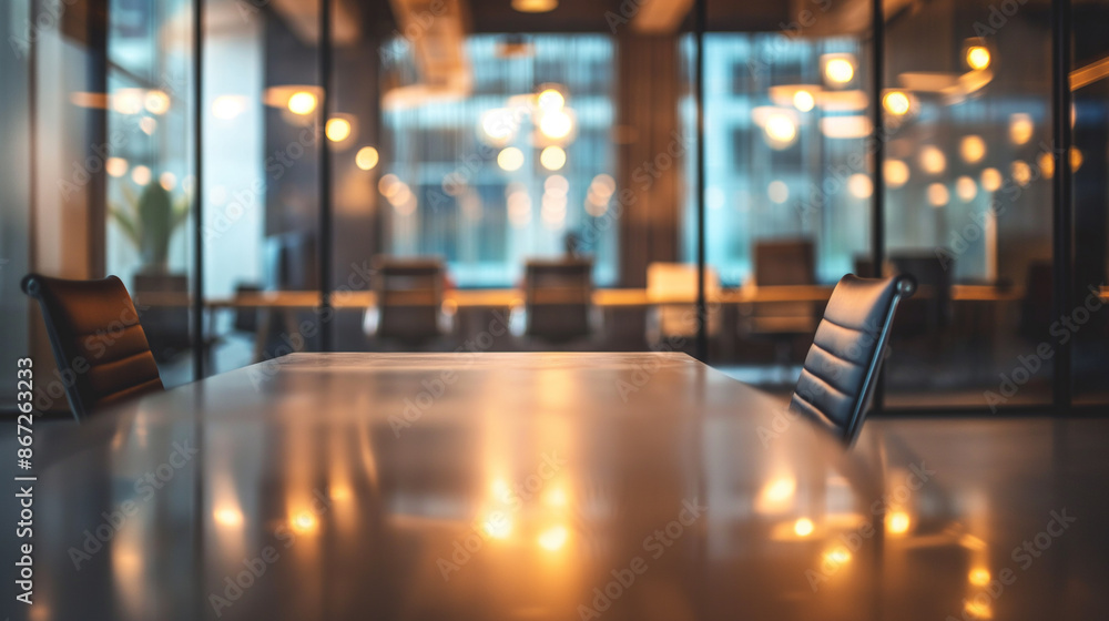 Blurred image of modern office blur effect background concept to use in the background The color tone of the picture has sunlight. Blurred image of modern office blur effect background concept to use in the background The color tone of the picture has sunlight.