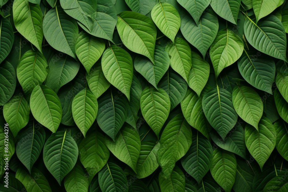 Obraz premium Leaves Material Structure Background - Generative AI
