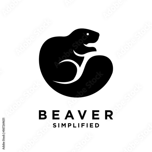 Beaver Logo icon design illustration template