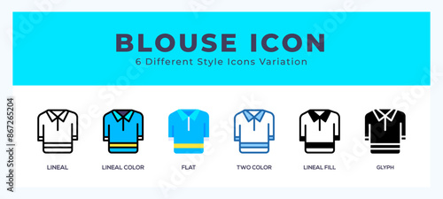 Blouse symbol. vector icon symbol. logo illustration. vector graphics
