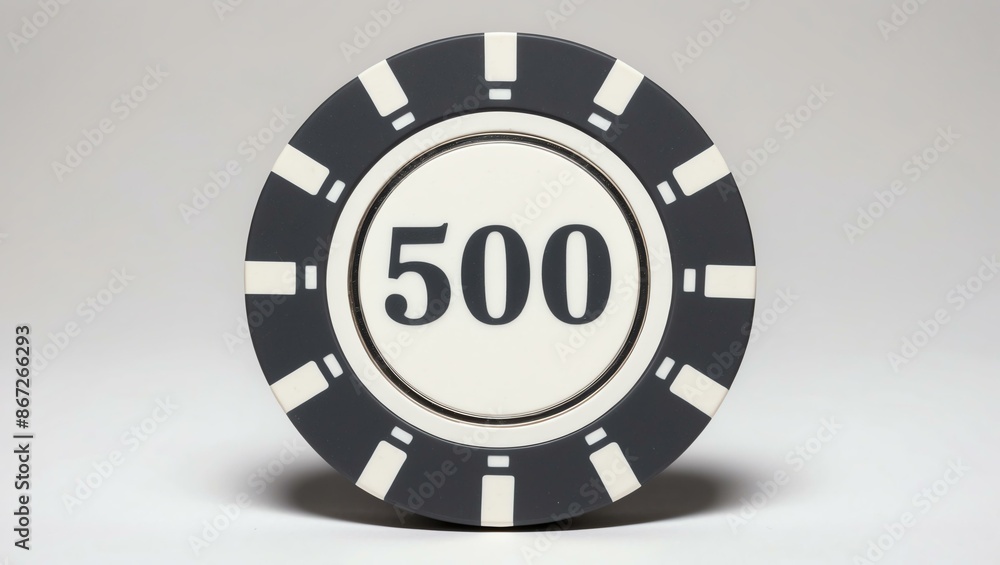 create an image of a single grey dollar poker chip background create an image of a single grey dollar poker chip background