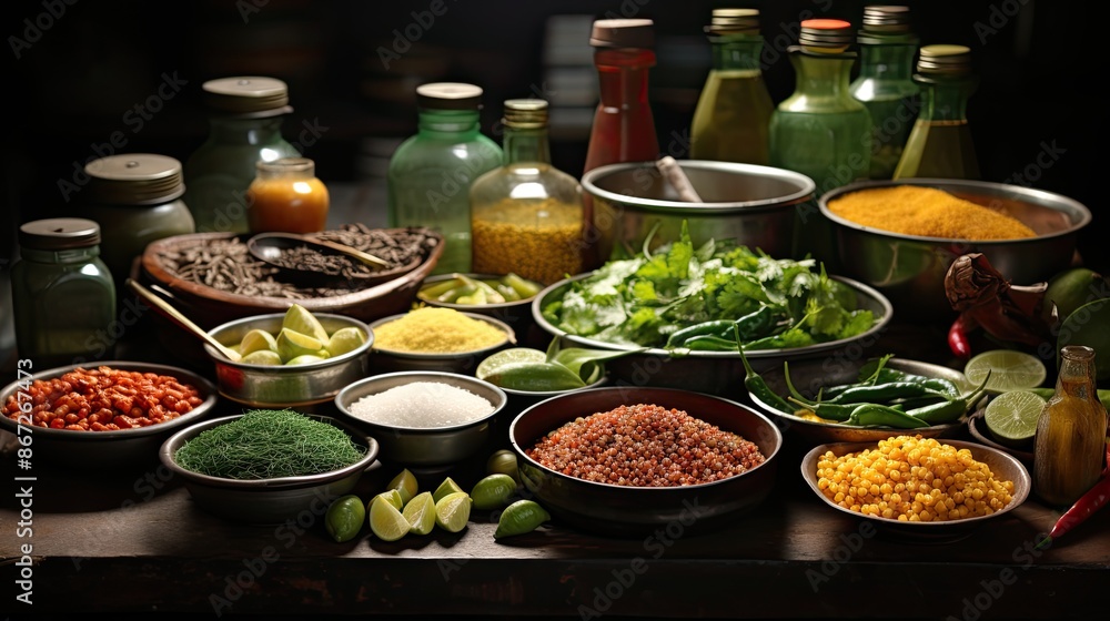 spices and herbs HD 8K wallpaper Stock Photographic image spices and herbs HD 8K wallpaper Stock Photographic image