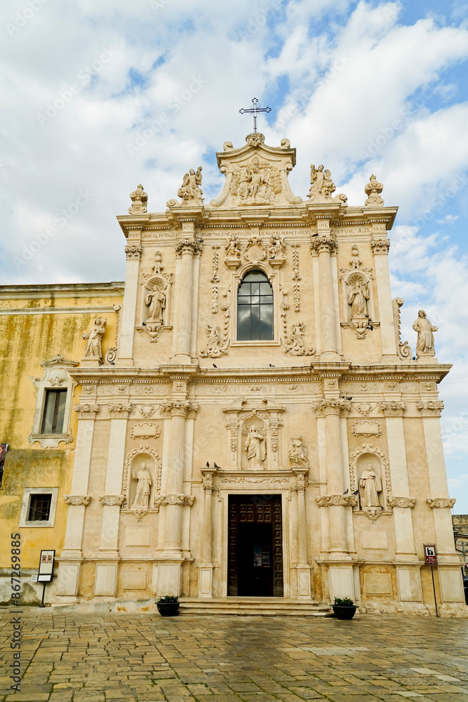Obraz premium Mesagne, chiese e dettagli dell'architettura religiosa barocca, Brindisi, Puglia. Italia