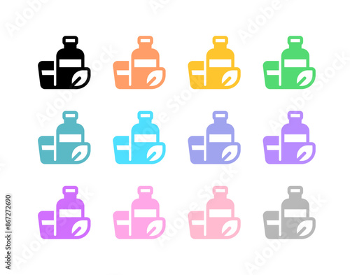 Editable biodegradable packagind, bottle, cup vector icon. Environment, ecology, eco-friendly. Part of a big icon set family. Perfect for web and app interfaces, presentations, infographics, etc