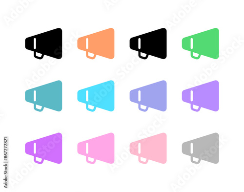 Editable director bullhorn, megaphone, marketing vector icon. Movie, cinema, entertainment. Part of a big icon set family. Perfect for web and app interfaces, presentations, infographics, etc