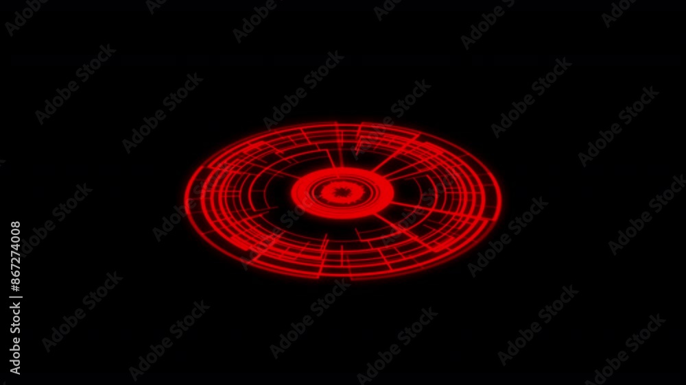 VJ Loop Circle Radial Geometric Patterns Ripple X60 Degrees S Red Animation VJ Loop Circle Radial Geometric Patterns Ripple X60 Degrees S Red Animation
