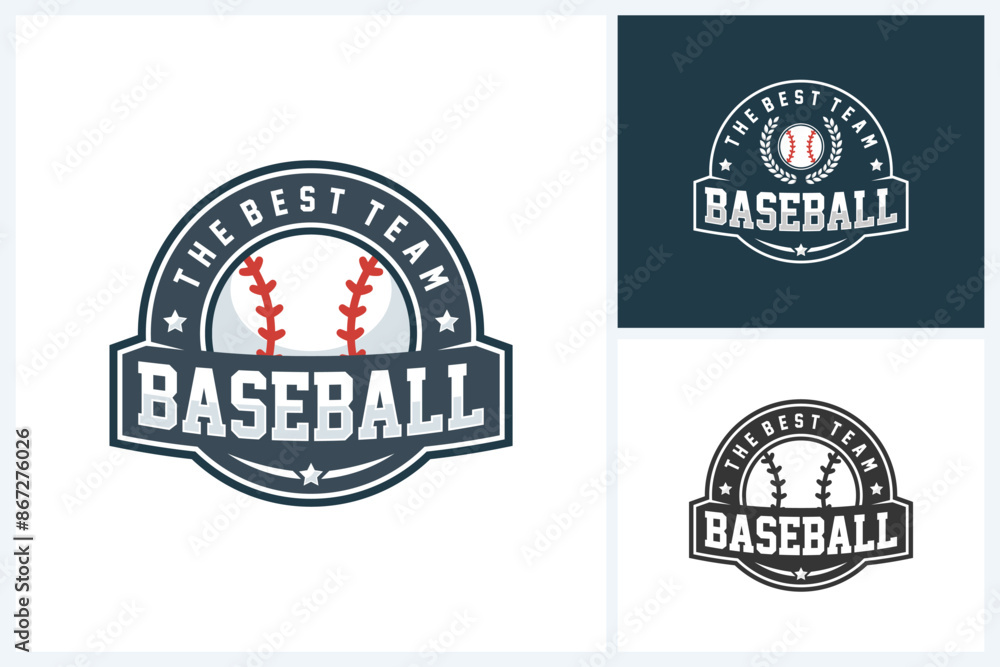 Baseball logo sport, team identity, baseball tournament logo vector illustration template Baseball logo sport, team identity, baseball tournament logo vector illustration template