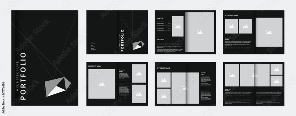 Architecture portfolio presentation, architecture portfolio layout design template for print, a4 size booklet template for architecture and interior design. Architecture portfolio presentation, architecture portfolio layout design template for print, a4 size booklet template for architecture and interior design.