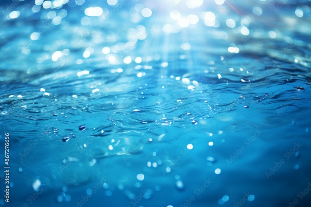 Water Ripples Material Structure Background - Generative AI Water Ripples Material Structure Background - Generative AI