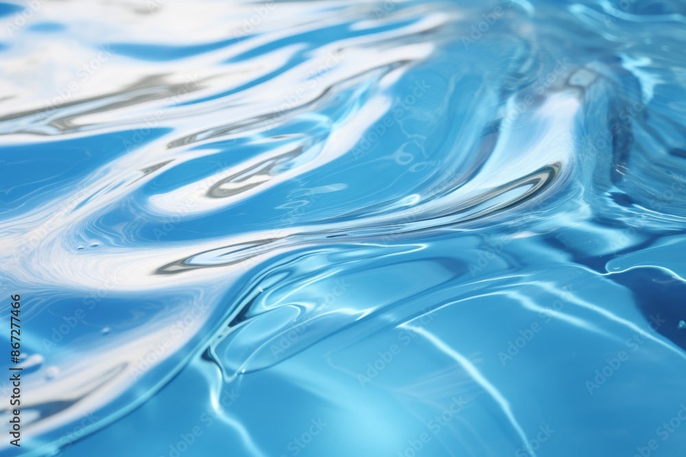 Water Ripples Material Structure Background - Generative AI Water Ripples Material Structure Background - Generative AI