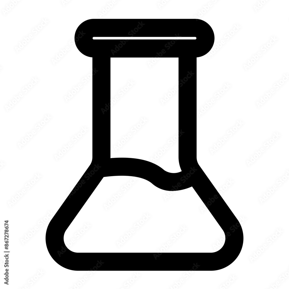 test tube icon line style test tube icon line style
