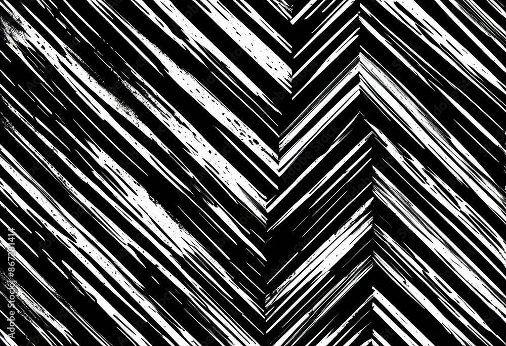 Obraz premium A black and white striped background with a grunge texture
