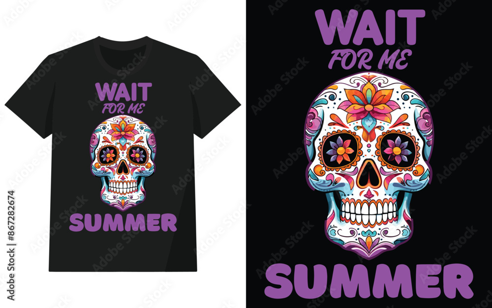 wait for me summer t-shirt design, Vector graphic for t shirt and other uses, vector illustration. design with typography vector illustration. wait for me summer t-shirt design, Vector graphic for t shirt and other uses, vector illustration. design with typography vector illustration.