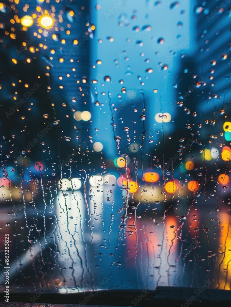 rainy night view of city traffic on rainy night rainy night view of city traffic on rainy night