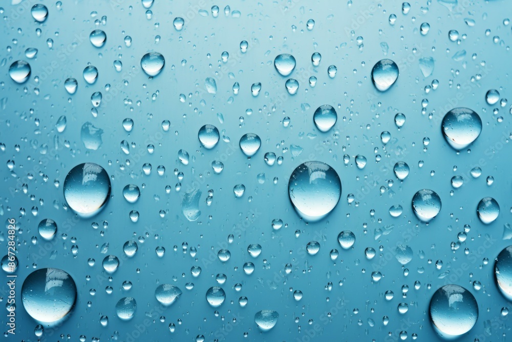 Raindrops on Glass Material Structure Background - Generative AI Raindrops on Glass Material Structure Background - Generative AI