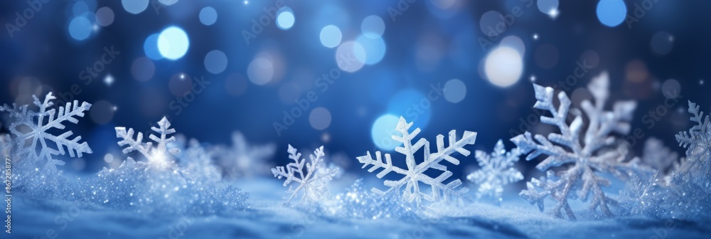 Snowflakes Material Structure Background - Generative AI Snowflakes Material Structure Background - Generative AI