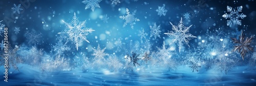 Snowflakes Material Structure Background - Generative AI