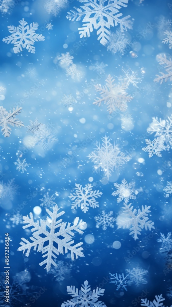Snowflakes Material Structure Background - Generative AI Snowflakes Material Structure Background - Generative AI