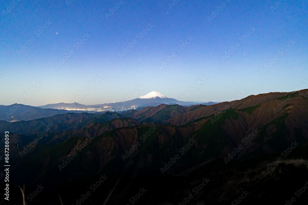 Obraz premium 丹沢からの富士山