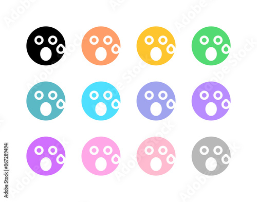 Editable suprised expression emoticon vector icon. Part of a big icon set family. Part of a big icon set family. Perfect for web and app interfaces, presentations, infographics, etc