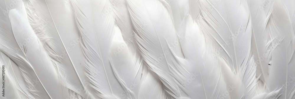 Feathers Material Structure Background - Generative AI Feathers Material Structure Background - Generative AI