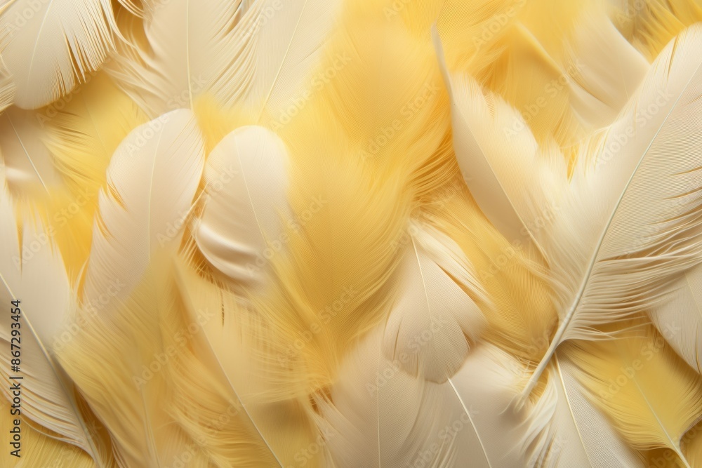 Feathers Material Structure Background - Generative AI Feathers Material Structure Background - Generative AI