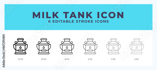 Milk tank line icon. High quality icon symbol for web design. App