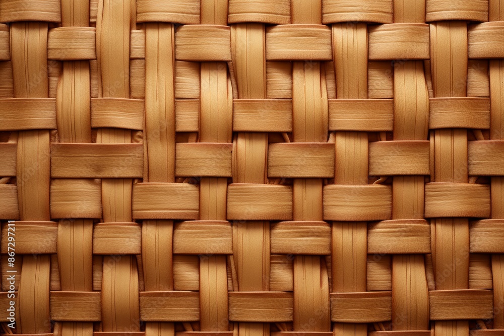 Basket Weave Material Structure Background - Generative AI Basket Weave Material Structure Background - Generative AI
