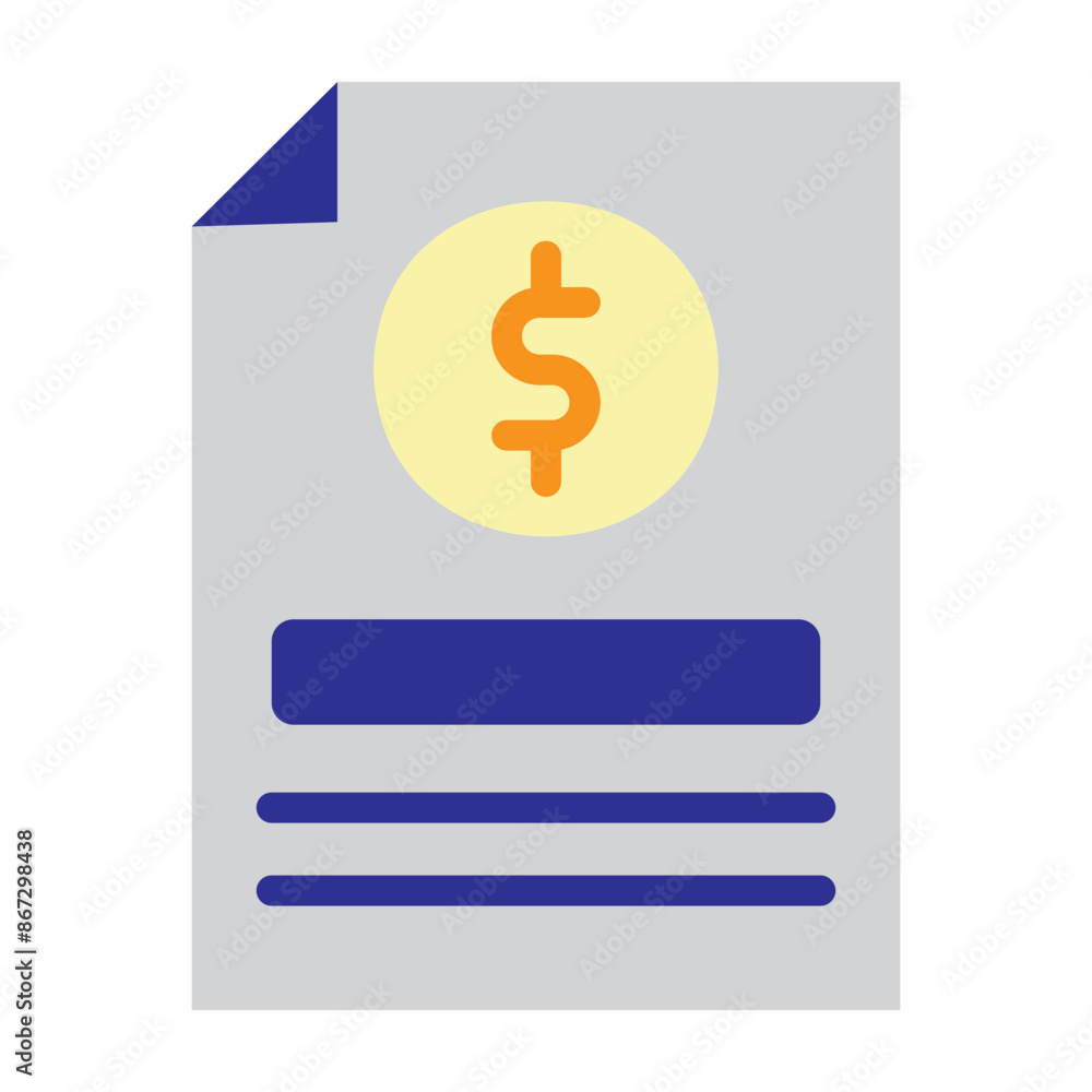Document Vector Flat Icon Design Document Vector Flat Icon Design