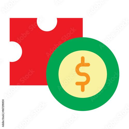 Puzzle Vector Flat Icon Design