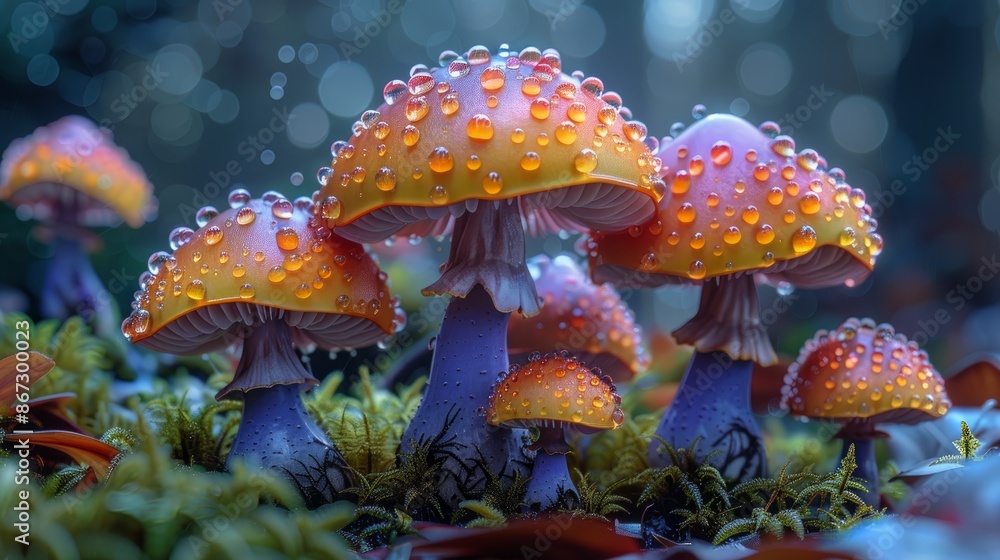 Fototapeta premium psychedelic mushrooms