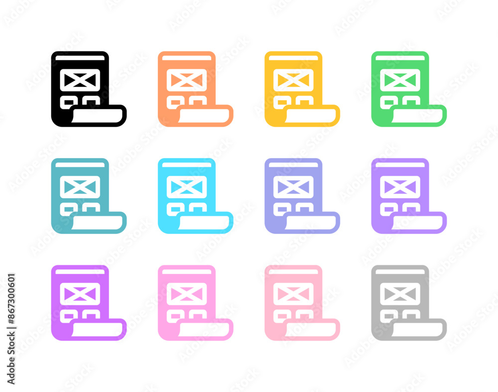 Editable design wireframe vector icon. Part of a big icon set family. Perfect for web and app interfaces, presentations, infographics, etc Editable design wireframe vector icon. Part of a big icon set family. Perfect for web and app interfaces, presentations, infographics, etc