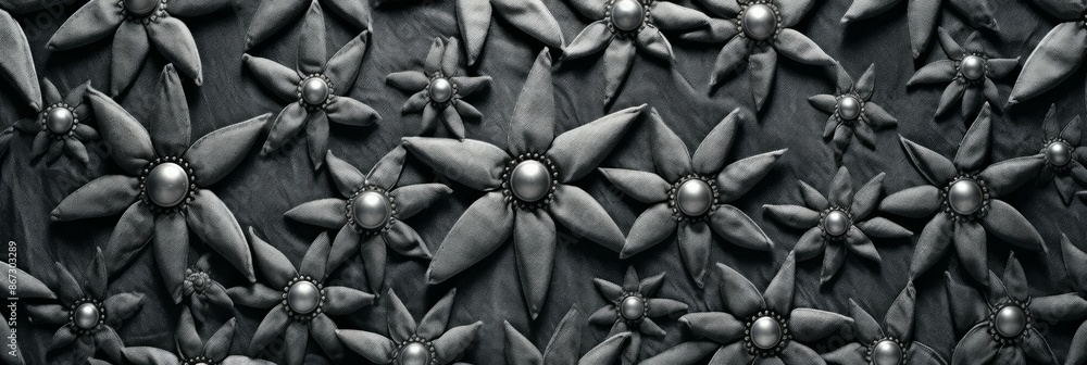 Denim Material Structure Background - Generative AI Denim Material Structure Background - Generative AI