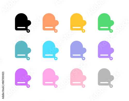 Editable oven mitten vector icon. Part of a big icon set family. Perfect for web and app interfaces, presentations, infographics, etc