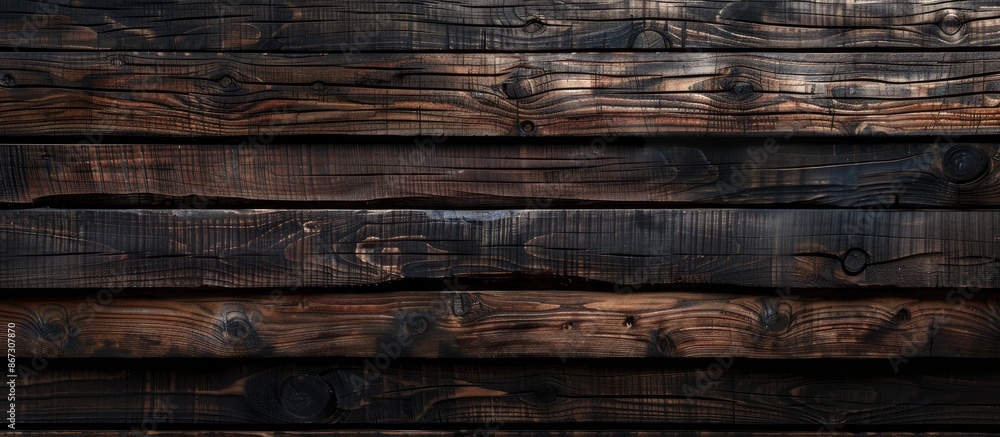 Aged dark textured wooden background with brown wood surface texture, top view paneling design Aged dark textured wooden background with brown wood surface texture, top view paneling design