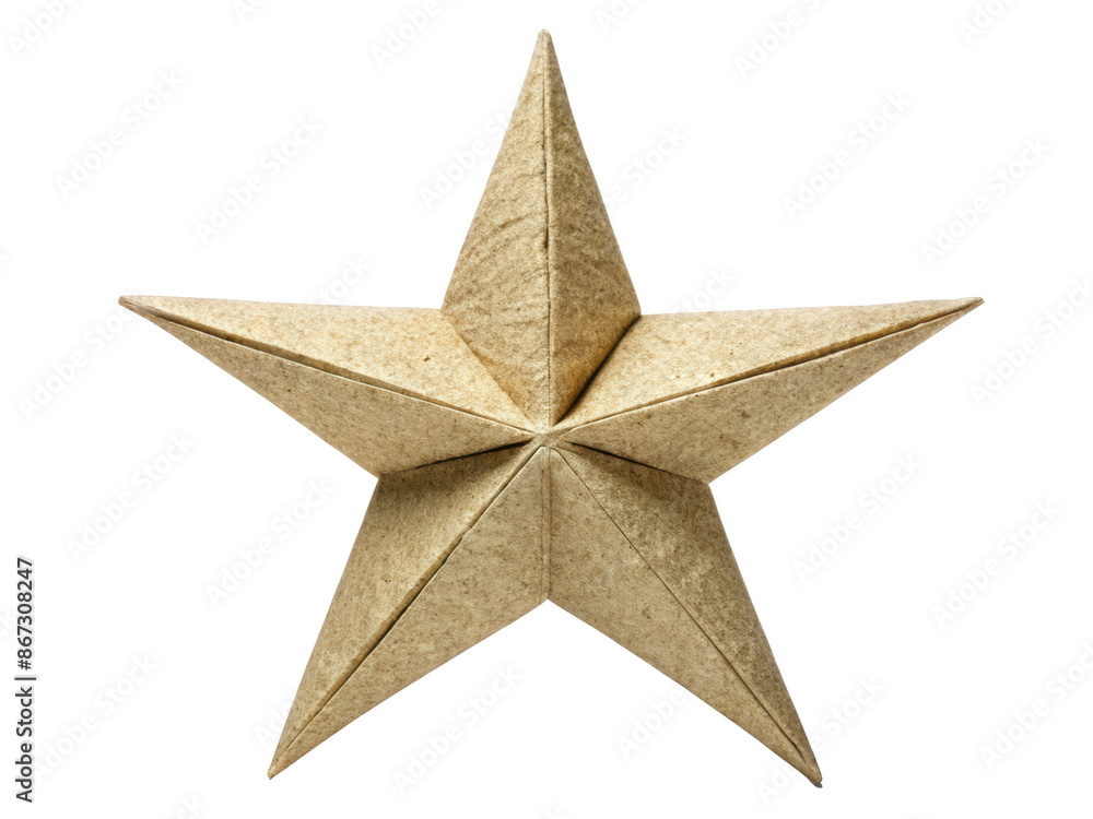Handmade Paper Star Ornament. Features A Simple And Elegant Design, Perfect For Christmas And Holiday Decorations. Isolated on transparent background, png. Handmade Paper Star Ornament. Features A Simple And Elegant Design, Perfect For Christmas And Holiday Decorations. Isolated on transparent background, png.