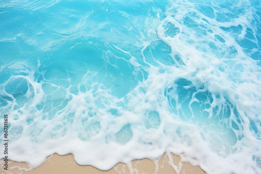 Obraz premium Waves Material Structure Background - Generative AI