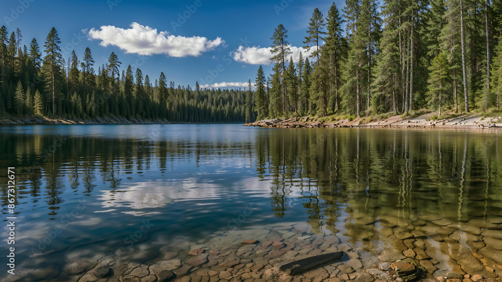 Obraz premium lake in the mountains